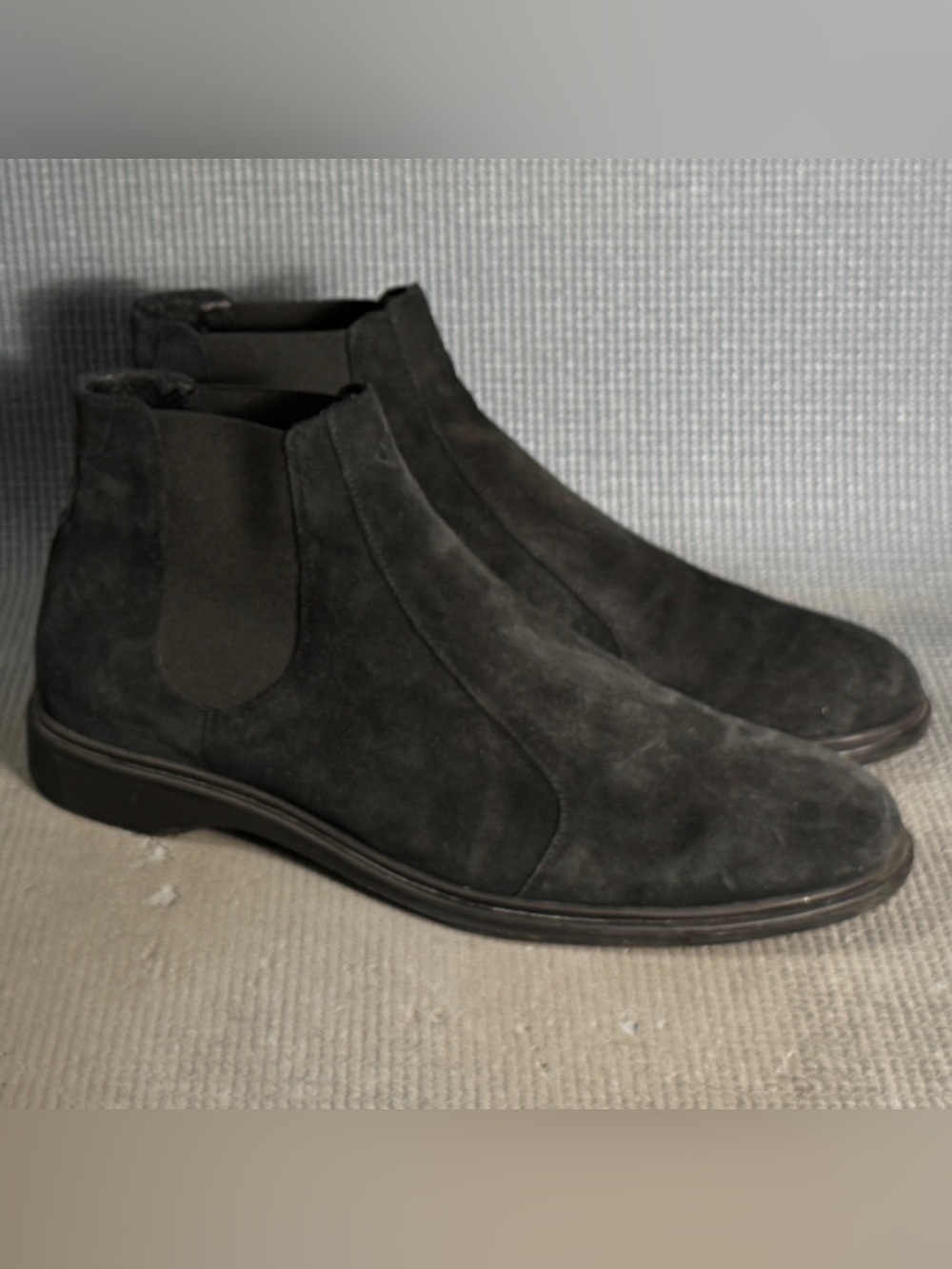 Amberjack Chelsea Boots ‘Midnight’ Black Suede Men’s Size 11.5